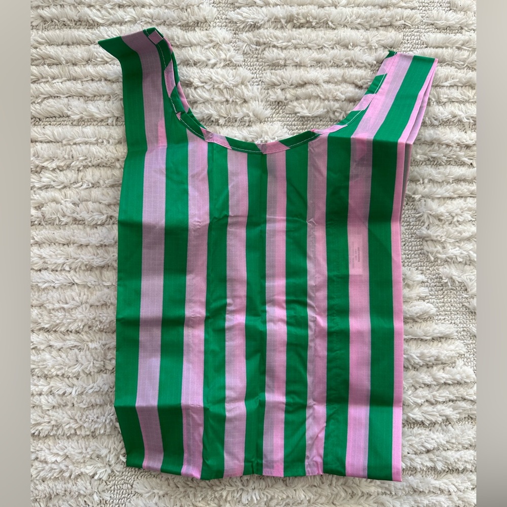 BAGGU baby reusable bag - awning stripe - EUC
